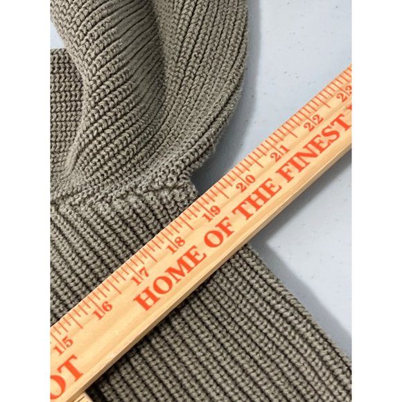 Chaps Cardigan Sweater Women XL Ribbed Knit Utility Olive Fall Loungewear Preppy - Picture 6 of 9